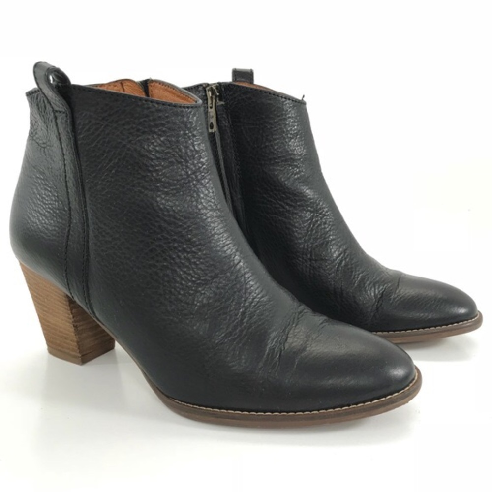 Madewell leather black Billie bootie (SZ 10)